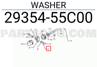 Suzuki 2935455C00 WASHER