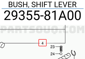 Suzuki 2935581A00 BUSH, SHIFT LEVER