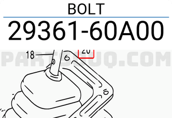 Suzuki 2936160A00 BOLT