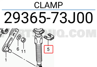 Suzuki 2936573J00 CLAMP