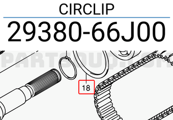 Suzuki 2938066J00 CIRCLIP