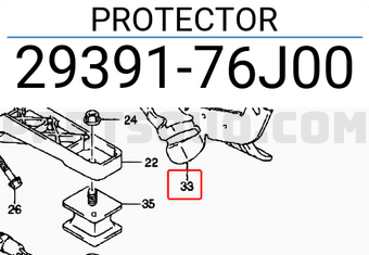 Suzuki 2939176J00 PROTECTOR