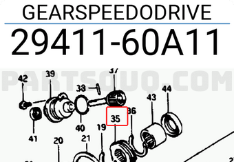 Suzuki 2941160A11 GEARSPEEDODRIVE