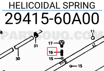 Suzuki 2941560A00 HELICOIDAL SPRING