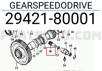Suzuki 2942180001 GEARSPEEDODRIVE