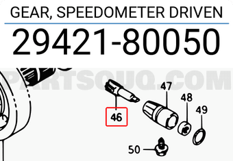 Suzuki 2942180050 GEAR, SPEEDOMETER DRIVEN