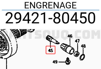 Suzuki 2942180450 ENGRENAGE