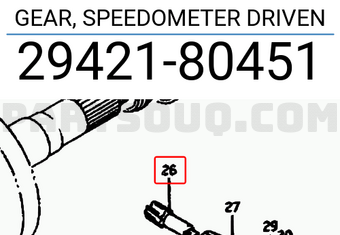 Suzuki 2942180451 GEAR, SPEEDOMETER DRIVEN