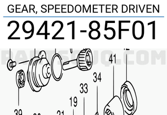 Suzuki 2942185F01 GEAR, SPEEDOMETER DRIVEN
