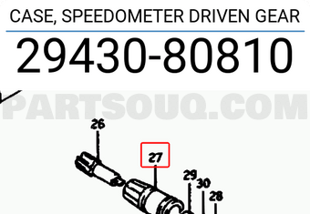 Suzuki 2943080810 CASE, SPEEDOMETER DRIVEN GEAR