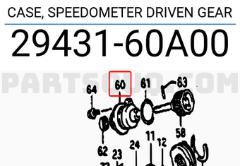 Suzuki 2943160A00 CASE, SPEEDOMETER DRIVEN GEAR
