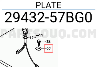 Suzuki 2943257BG0 PLATE