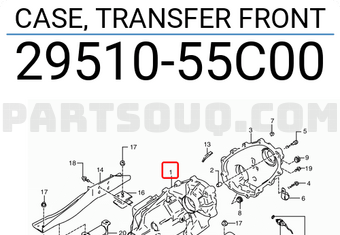 Suzuki 2951055C00 CASE, TRANSFER FRONT