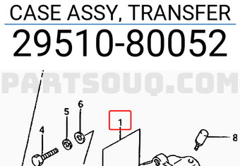 Suzuki 2951080052 CASE ASSY, TRANSFER
