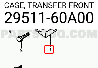 Suzuki 2951160A00 CASE, TRANSFER FRONT