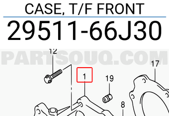 Suzuki 2951166J30 CASE, T/F FRONT