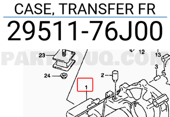 Suzuki 2951176J00 CASE, TRANSFER FR