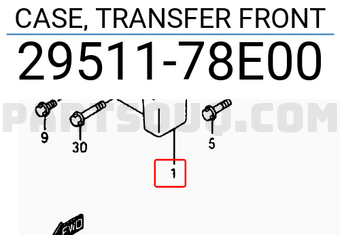 Suzuki 2951178E00 CASE, TRANSFER FRONT