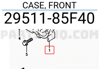 Suzuki 2951185F40 CASE, FRONT