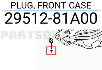 Suzuki 2951281A00 PLUG, FRONT CASE