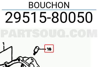 Suzuki 2951580050 BOUCHON
