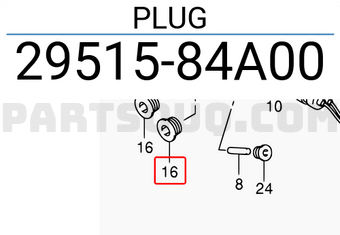 Suzuki 2951584A00 PLUG