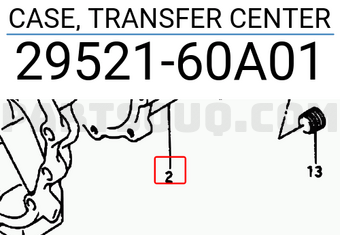 Suzuki 2952160A01 CASE, TRANSFER CENTER