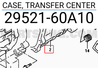 Suzuki 2952160A10 CASE, TRANSFER CENTER