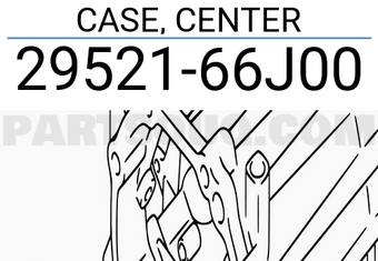 Suzuki 2952166J00 CASE, CENTER