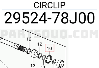 Suzuki 2952478J00 CIRCLIP