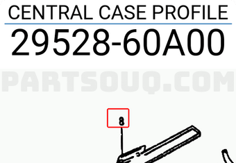 Suzuki 2952860A00 CENTRAL CASE PROFILE
