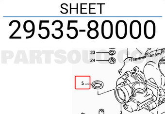 Suzuki 2953580000 SHEET