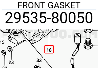 Suzuki 2953580050 FRONT GASKET