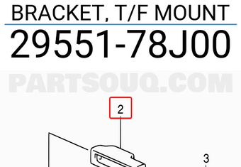 Suzuki 2955178J00 BRACKET, T/F MOUNT