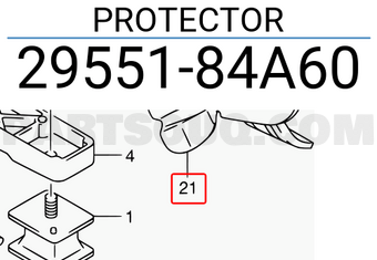 Suzuki 2955184A60 PROTECTOR