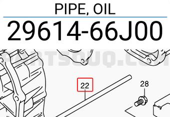 Suzuki 2961466J00 PIPE, OIL