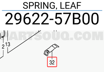 Suzuki 2962257B00 SPRING, LEAF