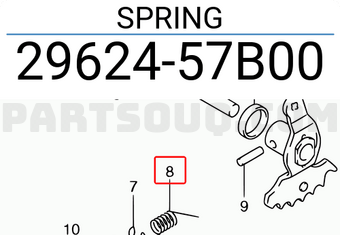 Suzuki 2962457B00 SPRING