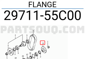 Suzuki 2971155C00 FLANGE