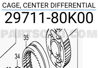 Suzuki 2971180K00 CAGE, CENTER DIFFERENTIAL