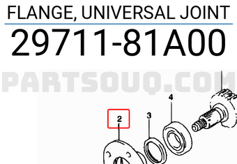 Suzuki 2971181A00 FLANGE, UNIVERSAL JOINT