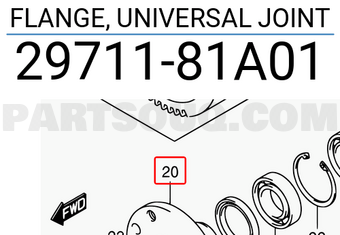 Suzuki 2971181A01 FLANGE, UNIVERSAL JOINT