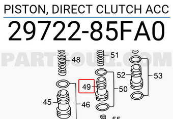Suzuki 2972285FA0 PISTON, DIRECT CLUTCH ACC