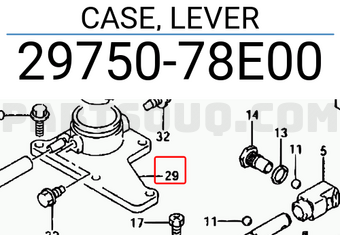 Suzuki 2975078E00 CASE, LEVER