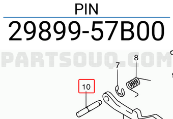 Suzuki 2989957B00 PIN