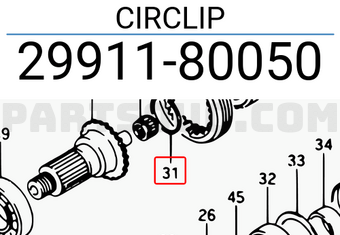 Suzuki 2991180050 CIRCLIP