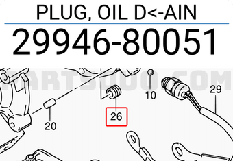 Suzuki 2994680051 PLUG, OIL D<-AIN
