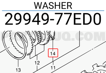 Suzuki 2994977ED0 WASHER