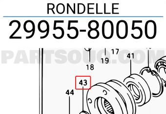 Suzuki 2995580050 RONDELLE