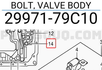 Suzuki 2997179C10 BOLT, VALVE BODY